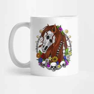 Hippie Horse Skull Mug